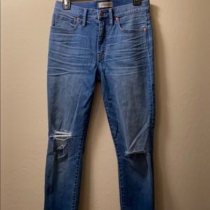 Madewell high rise skinny jeans